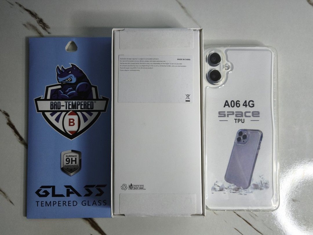 Samsung Galaxy A06 5G (Category: Samsung) located in Floridablanca. Submitted by vintager12 (Listing ID 1453894199, Image 2). Description: - Brand: Samsung - Model: Galaxy A06 5G - Storage: 128GB - Color: Light Gray - Condition: Brand new, sealed - Feel free to ask questions!.