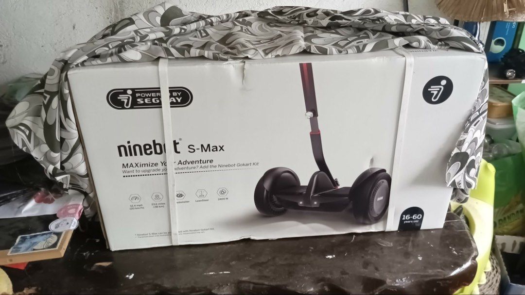 Segway Ninebot S-Max Self-Balancing Scooter (Category: Skates, Rollerblades & Scooters) located in Manila. Submitted by cosmicstorm_9778d0 (Listing ID 1454992948, Image 2). Description: - Segway Ninebot S-Max - Max Speed: 12.4 mph - Range: 23.6 miles - Recommended Age: 16-60 years old - Requires iOS/Android device for activation - Bluetooth Connectivity - ₱25k. negotiable .
