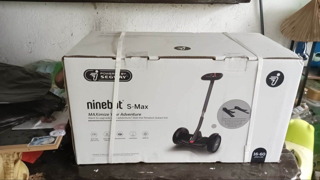 Segway Ninebot S-Max Self-Balancing Scooter (Category: Skates, Rollerblades & Scooters) located in Manila. Submitted by cosmicstorm_9778d0 (Listing ID 1454992948, Image 1). Description: - Segway Ninebot S-Max - Max Speed: 12.4 mph - Range: 23.6 miles - Recommended Age: 16-60 years old - Requires iOS/Android device for activation - Bluetooth Connectivity - ₱25k. negotiable .