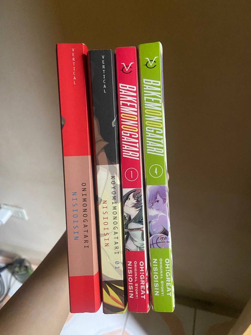 SET—Monogatari series manga & light novel (bakemonogatari, onimonogatari, kiyomimonogatari) (Category: Comics & Manga) located in Caloocan City. Submitted by wayvae (Listing ID 1454987801, Image 1). Description: Authentic; bought from fully booked.