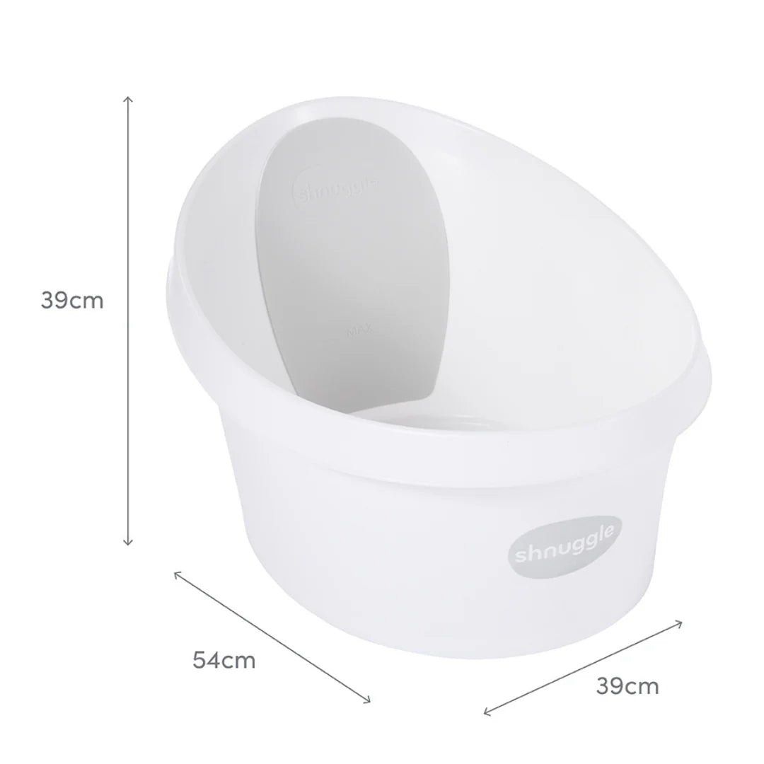 Shnuggle Baby Bath White (Category: Bathtub & Bath Accessories) located in Cebu City. Submitted by jillianmariebascones (Listing ID 1455075062, Image 3). Description: - White Shnuggle baby bath - Suitable for newborns and up - Supports baby in a comfy, upright position - Non-slip feet for safety - Easy drain plug - Dimensions: 54cm x 39cm x 39cm - Easy to clean USED IN A SPAN FOR ONLY 3 MONTHS. VERY NEW LOOKING AND CLEAN. .