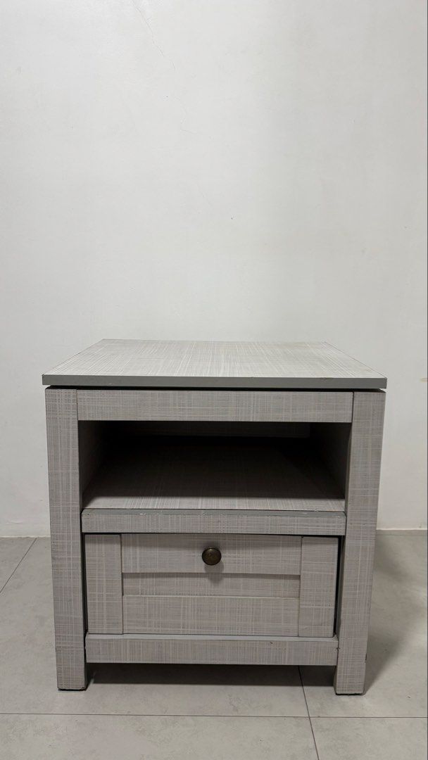 Side table (Category: Tables & Sets) located in Pasig City. Submitted by msthrifty008 (Listing ID 1454970952, Image 3). Description: Mall pull-out furniture for sale! Please check the price and measurements on the second photo First come, first serve May show minor signs of showroom/display As is where is Pick up location: Pasig MOP: BPI.