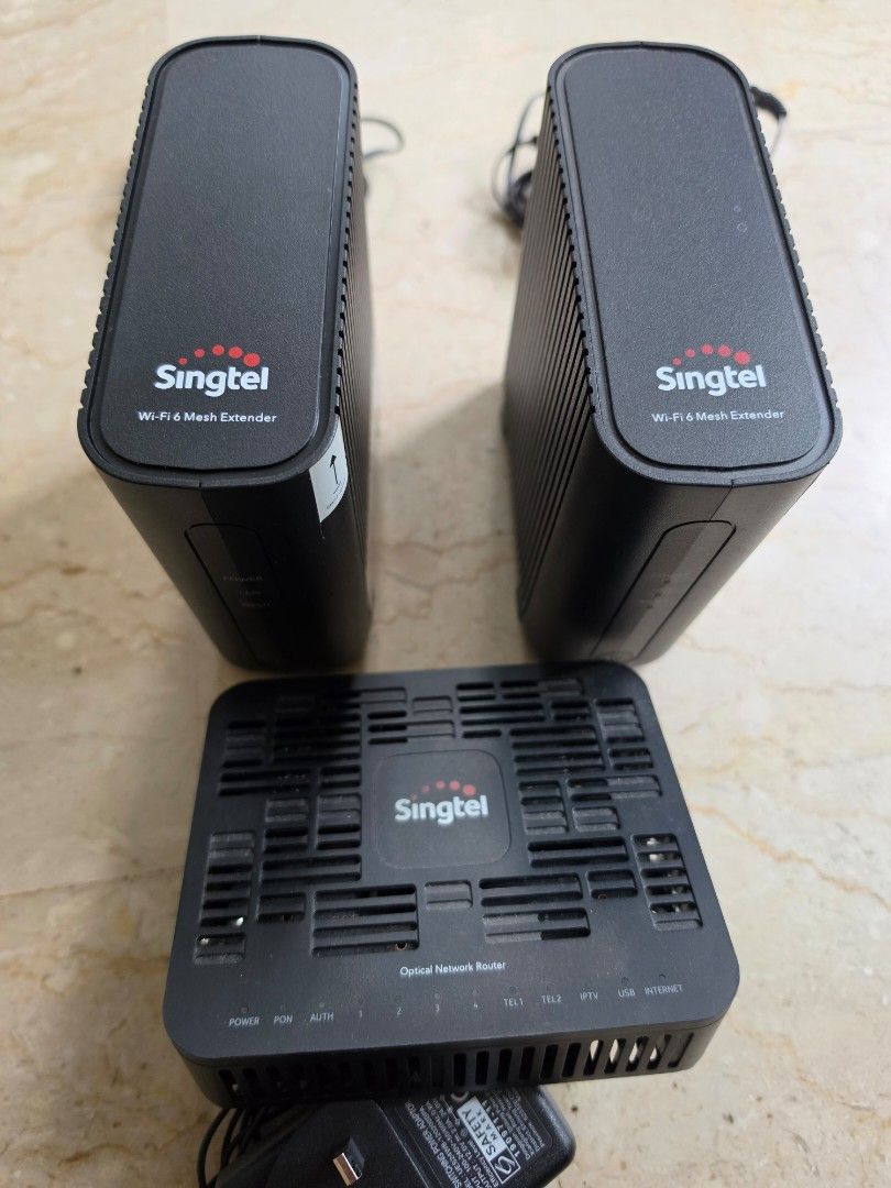 Singtel WiFi 6 Mesh Extenders & Optical Network Router, Computers ...