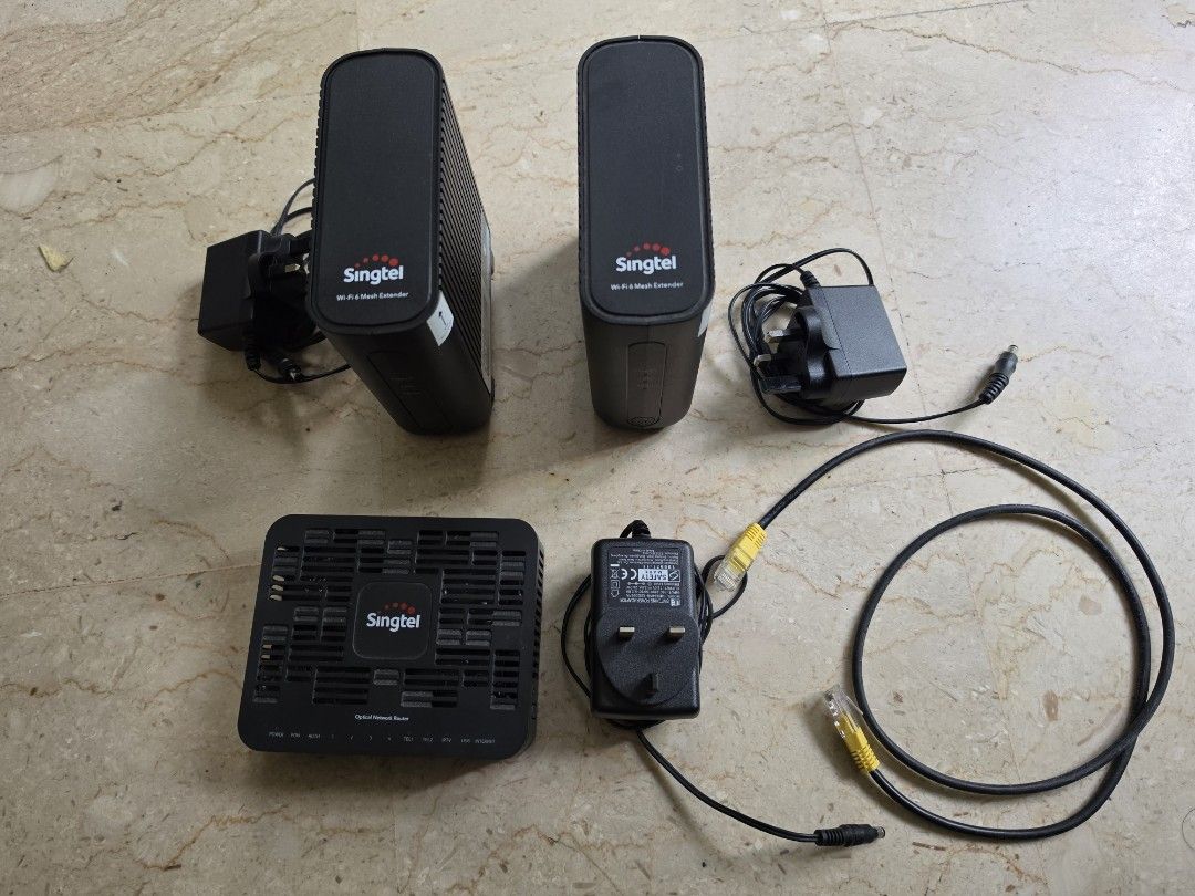 Singtel WiFi 6 Mesh Extenders & Optical Network Router, Computers ...