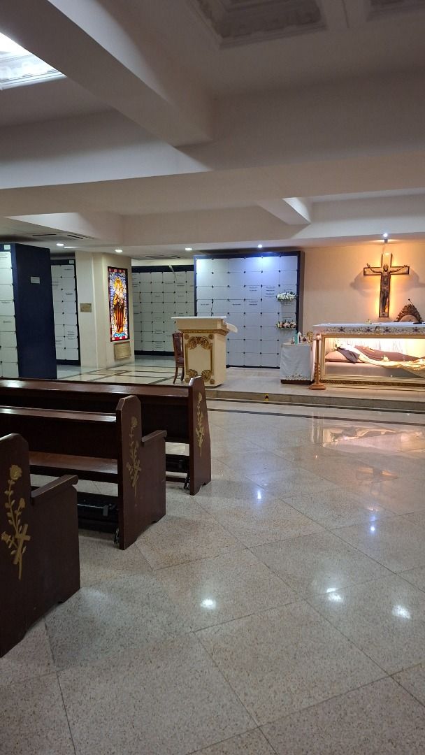St Therese Columbarium (Category: Memorial Lot) located in Manila. Submitted by mm3361518 (Listing ID 1455000938, Image 3). Description: Brand new unused Columbarium located inside within the Chapel. Eye level. Pasay City infron of Naia Terminal 3. Transferrable. No Maintenance fees. Good for 4 Urns. Row F. 0917 8261966.