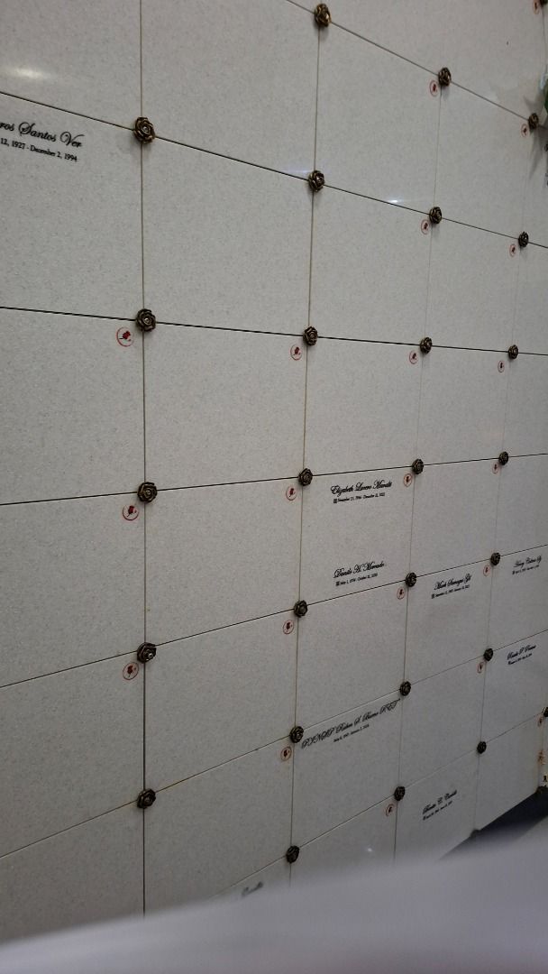 St Therese Columbarium (Category: Memorial Lot) located in Manila. Submitted by mm3361518 (Listing ID 1455000938, Image 2). Description: Brand new unused Columbarium located inside within the Chapel. Eye level. Pasay City infron of Naia Terminal 3. Transferrable. No Maintenance fees. Good for 4 Urns. Row F. 0917 8261966.