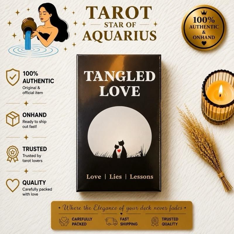 Tangled Love Oracle Cards (Category: Storybooks) located in Bacoor. Submitted by tarotstarofaquarius (Listing ID 1455125884, Image 1). Description: ✨ Welcome to Our Store! ✨ Discover a curated collection of 100% Authentic Imported Tarot, Oracle & Lenormand Decks from trusted publishers and creators around the world. 💎 Why Shop With Us? ✅ 100% Authentic & Imported 📦 On Hand & Ready to Ship 🚚 Fast Shipping Nationwide 🆕 Brand New & Factory Seale