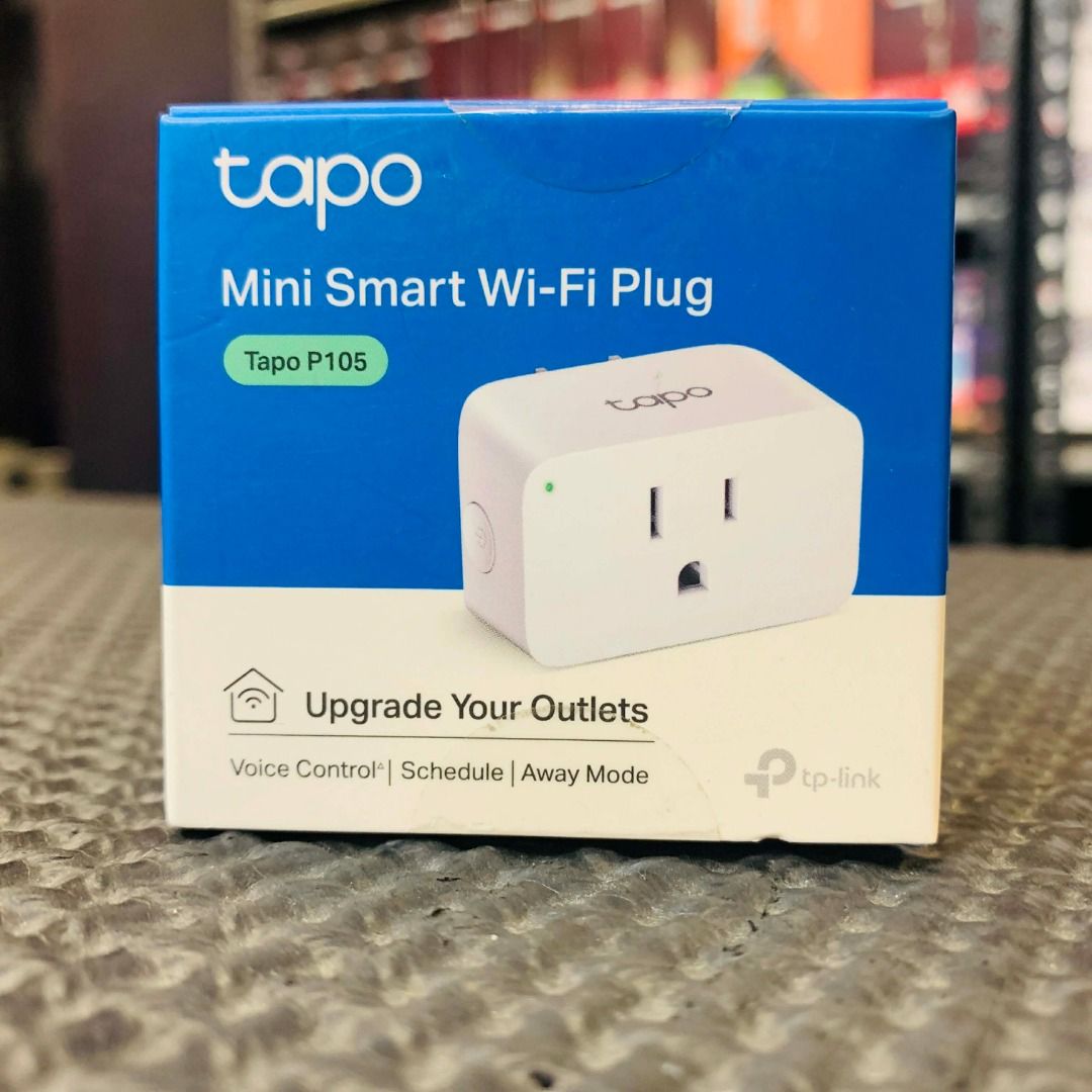 Tapo P105 Mini Smart Wi-Fi Plug (Category: Networking) located in Caloocan City. Submitted by swiftdeer.cf08f3 (Listing ID 1455067636, Image 1). Description: - Control appliances remotely via smartphone app - Voice control compatible with Google Assistant & Alexa - Set schedules for automatic on/off times - Away Mode simulates presence for added security - Easy setup with your existing Wi-Fi network - Compact and space-saving design - Reliable TP