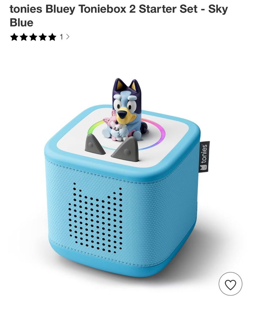 TONIEBOX 2 BLUEY EDITION (Category: Portable Audio Accessories) located in Mabalacat. Submitted by tinytrail (Listing ID 1455131133, Image 1). Description: 💙 Bluey Toniebox 2 PRE-ORDER is NOW OPEN! Your little Bluey fan will love these! 🎧✨ 📦 Brand new & authentic ✅ Secure yours with 50% deposit only. 🛒 Limited slots available—first come, first served! 📩 DM me for details!.