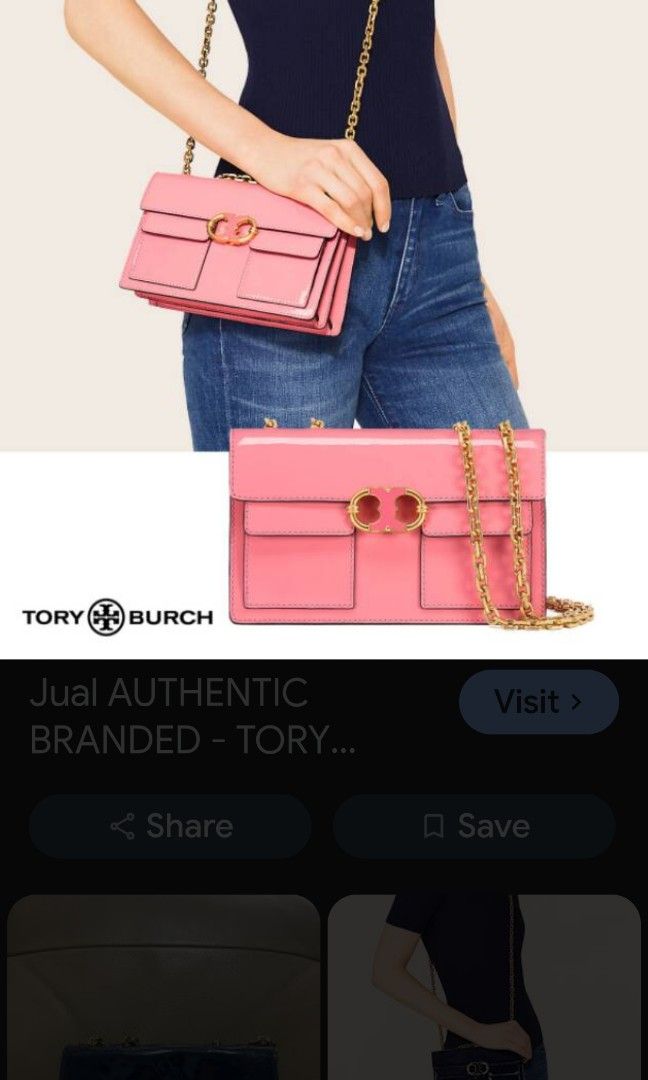Tory Burch Gemini Link Patent Leather shouder bag (Category: Luxury Bags & Wallets) located in Pasay City. Submitted by khim1202ma07307 (Listing ID 1455054847, Image 1). Description: .