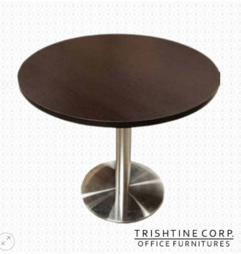 TPT-009 | Mini-Conference Round Table (Category: Tables & Sets) located in Caloocan City. Submitted by jimkirt.tristine.ph (Listing ID 1455036207, Image 1). Description: Prompt meeting or quick client inquiry should be settled immediately through this round table. It won’t even require a big space in your office. Maximum of four-person capacity Laminated MDF tabletop 2.5cm thickness top Chrome-plated stand Dimension: Diameter. 80 x H75 cm Diamete