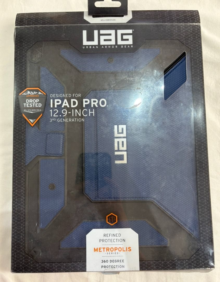 UAG Case for iPad Pro 12.9-inch 3rd Gen (Category: Cases & Sleeves) located in Quezon City. Submitted by products123 (Listing ID 1455055870, Image 1). Description: - UAG case for iPad Pro 12.9-inch (3rd Generation) - Compatible with Apple Pencil Reason for Selling: Does not fit in iPad I own.