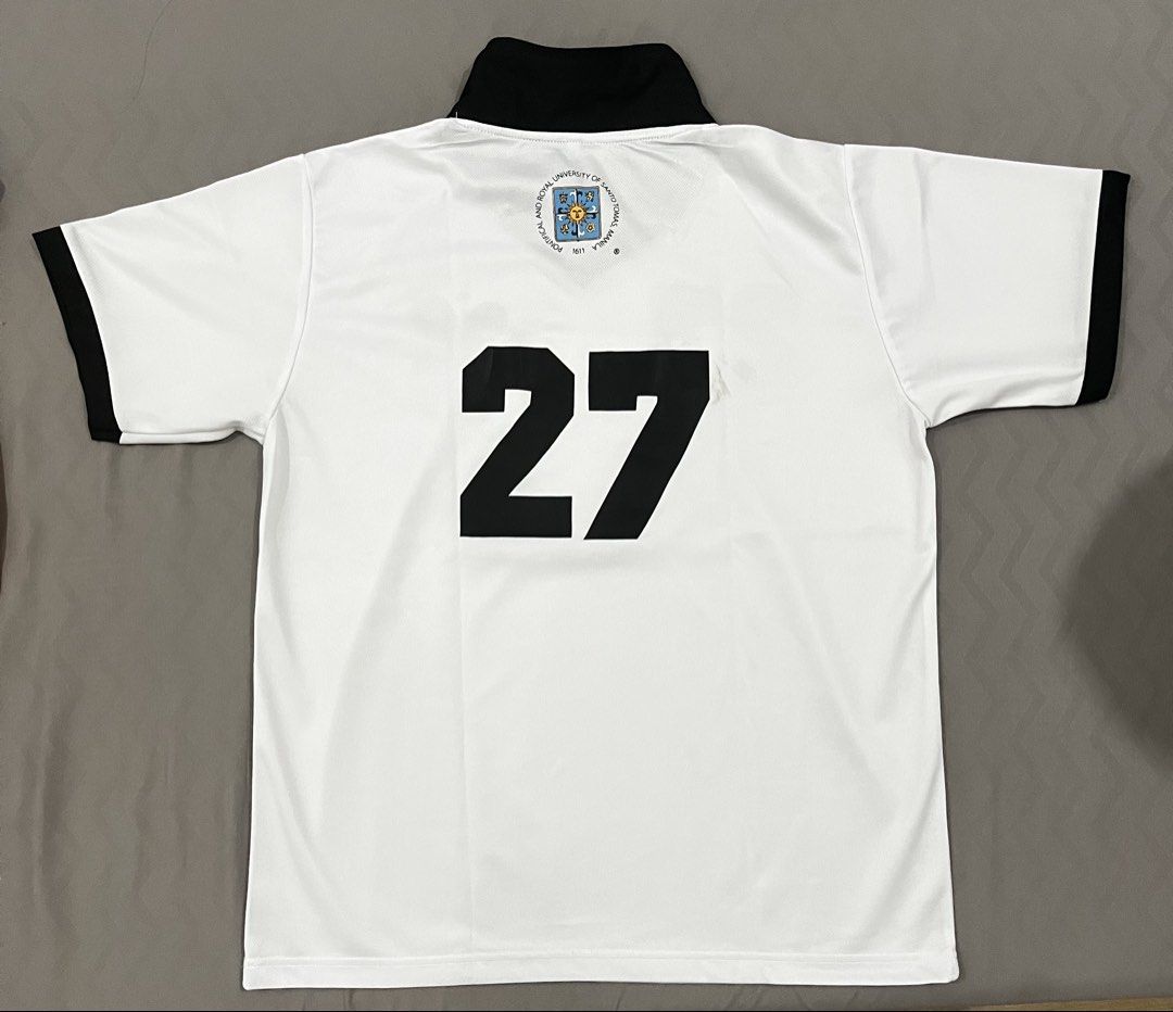 UST Pathfit Table Tennis Uniform (XL, Top only) (Category: Activewear) located in Quezon City. Submitted by d.zei (Listing ID 1455052708, Image 3). Description: - lady owned !! - bought directly from ust portal - used for less than 10 meetings - selling shirt/top only - size: XL - has number 27 but it can me removed - see pics for condi !! mop: gcash, maribank, maya, or cash if meet up .