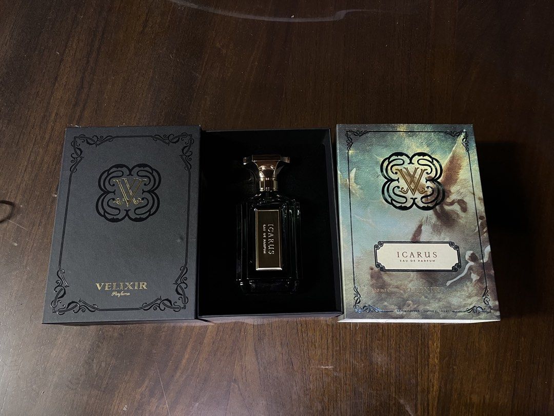 VELIXIR ICARUS (Category: Fragrance & Deodorants) located in Alor Setar. Submitted by irfvnlok (Listing ID 1455097247, Image 2). Description: Spray tak sampai 10kali DUPE EX NIHILO BLUE TALISMAN 9/10 BAU BEST JE TAPI TAK KENA TASTE.