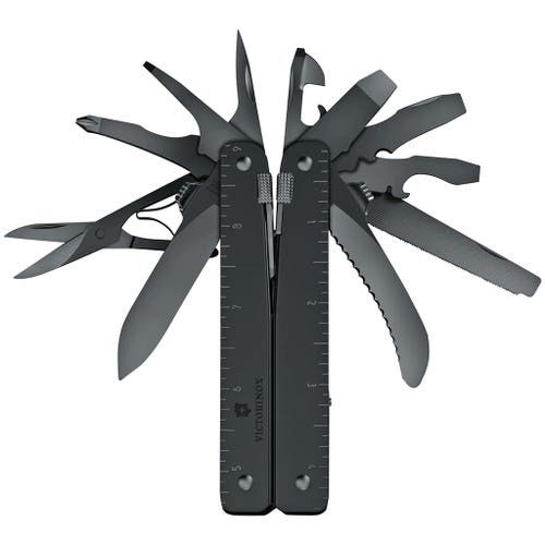Victorinox Swiss Tool MXBS (Category: Home Improvement Tools & Accessories) located in Quezon City. Submitted by _shopforless. (Listing ID 1454984712, Image 1). Description: — Swiss-made precision craftsmanship — 26 multifunction tools in one compact package — One-hand opening blade with liner lock — Full-size scissors and metal saw included — Heavy-duty stainless steel construction — Locking tools for safer operation — Includes durable nylon bel