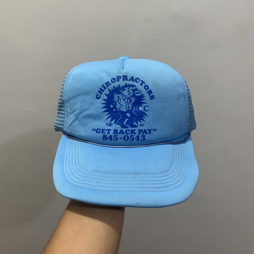 Vintage 90s Statement Trucker Cap (Category: Caps & Hats) located in Cebu City. Submitted by accurate.curations.ceb (Listing ID 1455122253, Image 1). Description: Vintage Statement Trucker Cap excellent condition adult size.