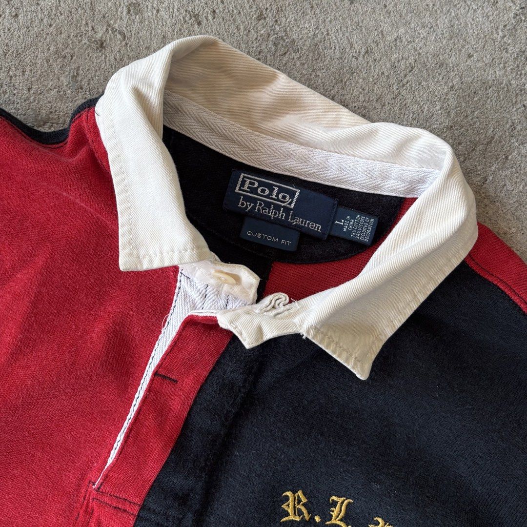 Vintage Ralph Lauren Crest Polo (Category: Tshirts & Polo Shirts ) located in Manila. Submitted by xtrasauce.ph (Listing ID 1425796563, Image 3). Description: 𝐕𝐢𝐧𝐭𝐚𝐠𝐞 𝐑𝐚𝐥𝐩𝐡 𝐋𝐚𝐮𝐫𝐞𝐧 𝐂𝐫𝐞𝐬𝐭 𝐏𝐨𝐥𝐨 𝐒𝐡𝐢𝐫𝐭 Width: 21 Inches Length: 31 Inches Best Fit: Medium - Large • Good Condition • Complete tags • Embroidered “5” Backhit • Large on tag • No issues 🏷️ MINE: 1199 + shipping fee Please note, the item is thrifted and vintage