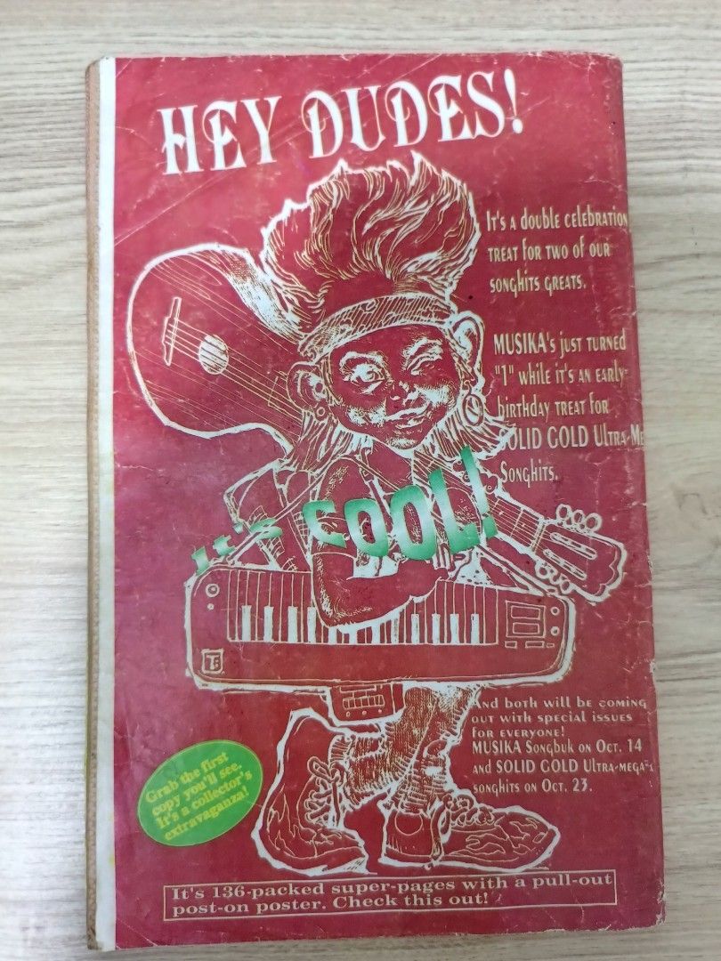 Vintage Solid Gold Song Hits Magazine (Category: Magazines) located in Cavite. Submitted by bodega_ni_kiks11 (Listing ID 1455110610, Image 2). Description: Vintage songhits magazine featuring B-52's, Chad Borja, Ariel Rivera and many more OPM and international artists. Condition as shown in photos. 💰 ₱200 only.