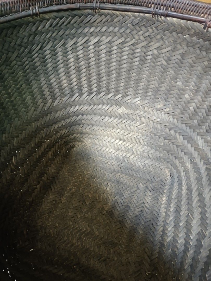 Vintage Woven Rattan Lidded Basket (Category: Storage Boxes & Baskets) located in Manila. Submitted by gieboy65 (Listing ID 1455002299, Image 3). Description: Intricate Handwoven With a Solid Wood Inset Lid and Square Pedestal It Can Be Used as an Accent Piece/ Corner/Side Table Plus Storage 2 PCs Available Price 3,500 Each Excellent Vintage Shape and Condition See Photos for References location Brgy Rizal Makati/Taguig Near BGC/C5 MOP Gcash or C