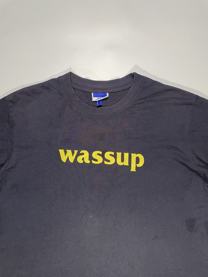 Wassup Navy Blue Spell Out Shirt (Category: Tshirts & Polo Shirts ) located in Dasmarinas. Submitted by just_find_castleton (Listing ID 1455139037, Image 2). Description: Wassup Navy Blue Spell Out Shirt Size: L Dimension: Width - 20 Length - 27 Condition - 9/10 -Check pics -1-2 days reservation only -Flakers/Bogus will be posted -Add sf -This is thrift item please manage your expectations..