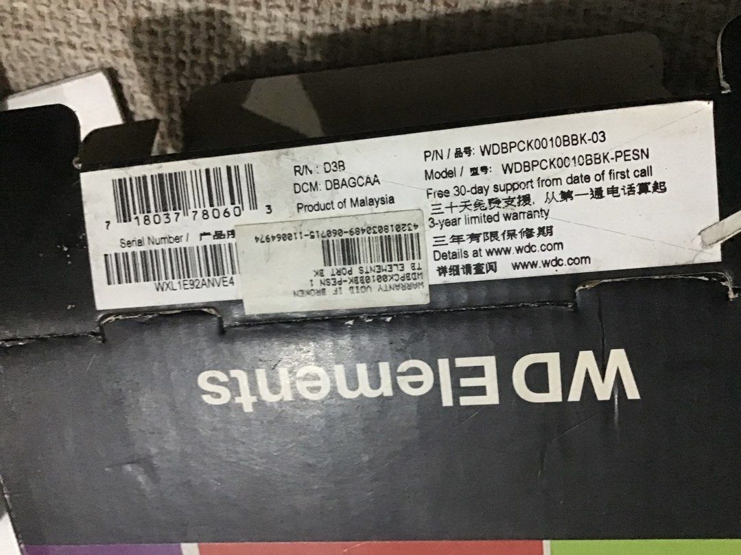 WD Elements 1TB external hard drive (Category: Hard Disks & Thumbdrives) located in Manila. Submitted by carou35896 (Listing ID 1455090308, Image 3). Description: with Korean Series.