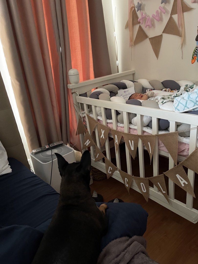 White crib (Category: Cots & Cribs) located in Quezon City. Submitted by hammy86 (Listing ID 1455136330, Image 1). Description: -white crib (4k) -with uratex cushion(2k) - with cushion cover (1.5k) - Perfect for nursery decoration. - Great as a baby shower gift. All of this, for pick up with car Price is firm .