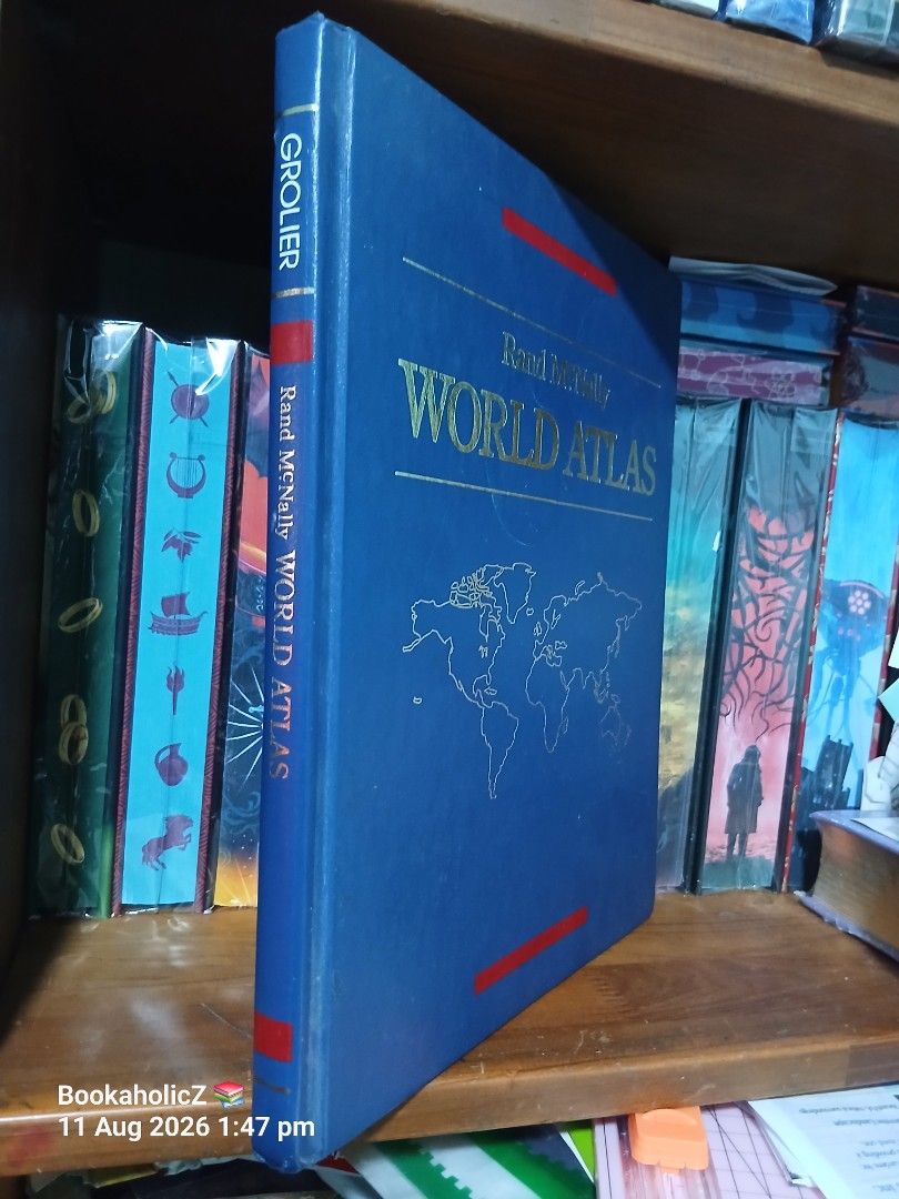 World Atlas - Tand Mcznally (Category: Textbooks) located in Antipolo. Submitted by bookaholicz_dettori (Listing ID 1455000678, Image 2). Description: Randly McNally World Atlas (Grolier) -preloced VGC -hardcocer MOP: •Gcash/Bank transfer •No SCO / No COD •Payment first •PM for queries.