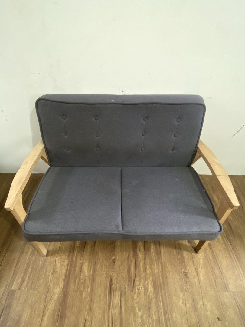 2 Seater Sofa (Category: Sofas) located in Manila. Submitted by relovedmnl (Listing ID 1455205505, Image 1). Description: - Stylish brown tote bag - Durable canvas material - Spacious interior - Classic and versatile design.