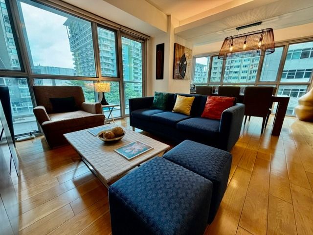 2BR Rare Low-Floor Unit at One Serendra, BGC (Category: Apartments & Condos) located in Taguig. Submitted by bradzafe_8 (Listing ID 1455164443, Image 3). Description: Property Details: Floor Area (sqm): 140.00 Stories: Flat Bedroom: 2 Bathroom: 2 Parking: 1 Turnover: Fully Furnished Monthly Price: ₱190,000.0/month Minimum Lease Term: 1 year Unit Features: • Inner-facing corner unit • Facing the pools and landscaped gardens • East-facing orientati
