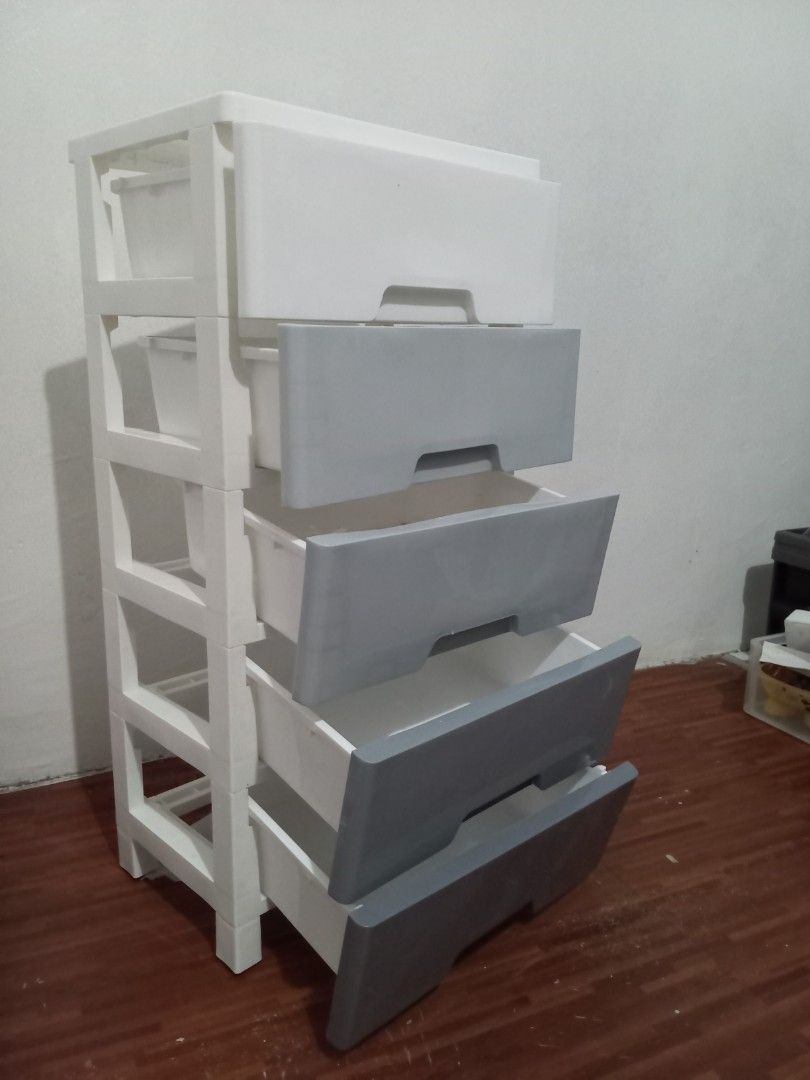 5-tier plastic drawer with wheels (Category: Storage Boxes & Baskets) located in Quezon City. Submitted by xsysx. (Listing ID 1455250636, Image 3). Description: rfs:decluttering/ planning to buy a cabinet price negotiable for sure buyers .