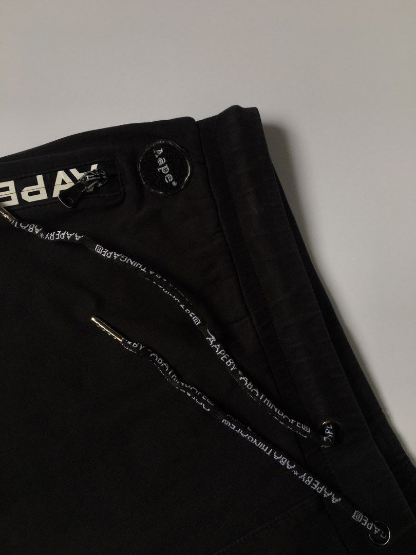 AAPE BY A BATHING APE JOGGER PANTS BLACK (Category: Joggers) located in Dasmarinas. Submitted by justhrift.ph (Listing ID 1455259334, Image 3). Description: AAPE BY A BATHING APE JOGGER PANTS BLACK CONDITION 10/10 COLOR RATE 10/10 DIMES:W30-35 L40 LEG OPENING 12 NO ISSUE PRICE:700+SF 📍PAYMENT FIRST ❌NO COD / NO COP 🚚J&T EXPRESS DELIVERY 🚩LOC.DASMARIÑAS CAVITE 📍PM/DM📩📩📩.