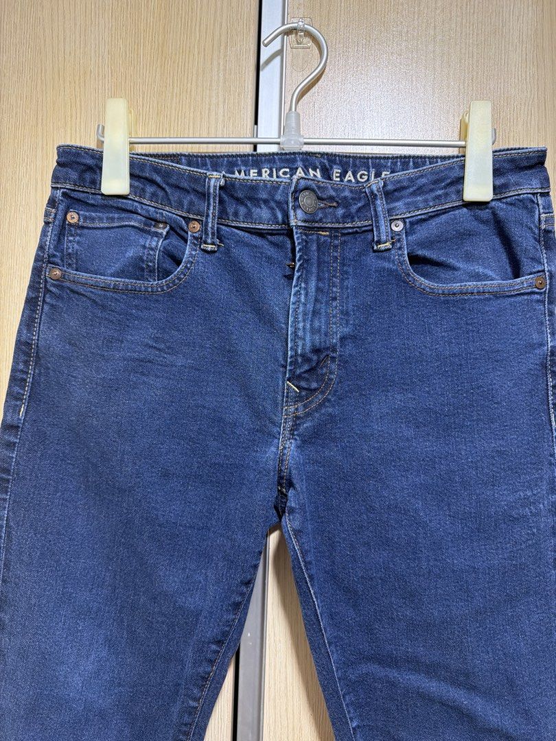 American Eagle Dark Wash Slim Fit Jeans (Category: Jeans) located in Pasig City. Submitted by mrssalapi (Listing ID 1455157720, Image 2). Description: - Brand: American Eagle - Color: Dark Wash Blue - Fit: Slim Fit - Style: Classic Five-Pocket - Closure: Button and Zip Fly - Occasion: Everyday Wear - Versatile and easy to style..