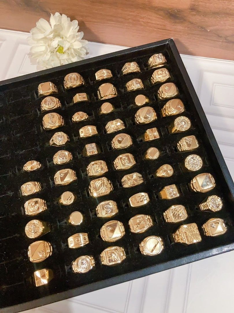 Assorted Designs Mens Ring 18k gold (Category: Rings) located in Manila. Submitted by primejewelry (Listing ID 1455261631, Image 2). Description: pm for the price and actual grams.