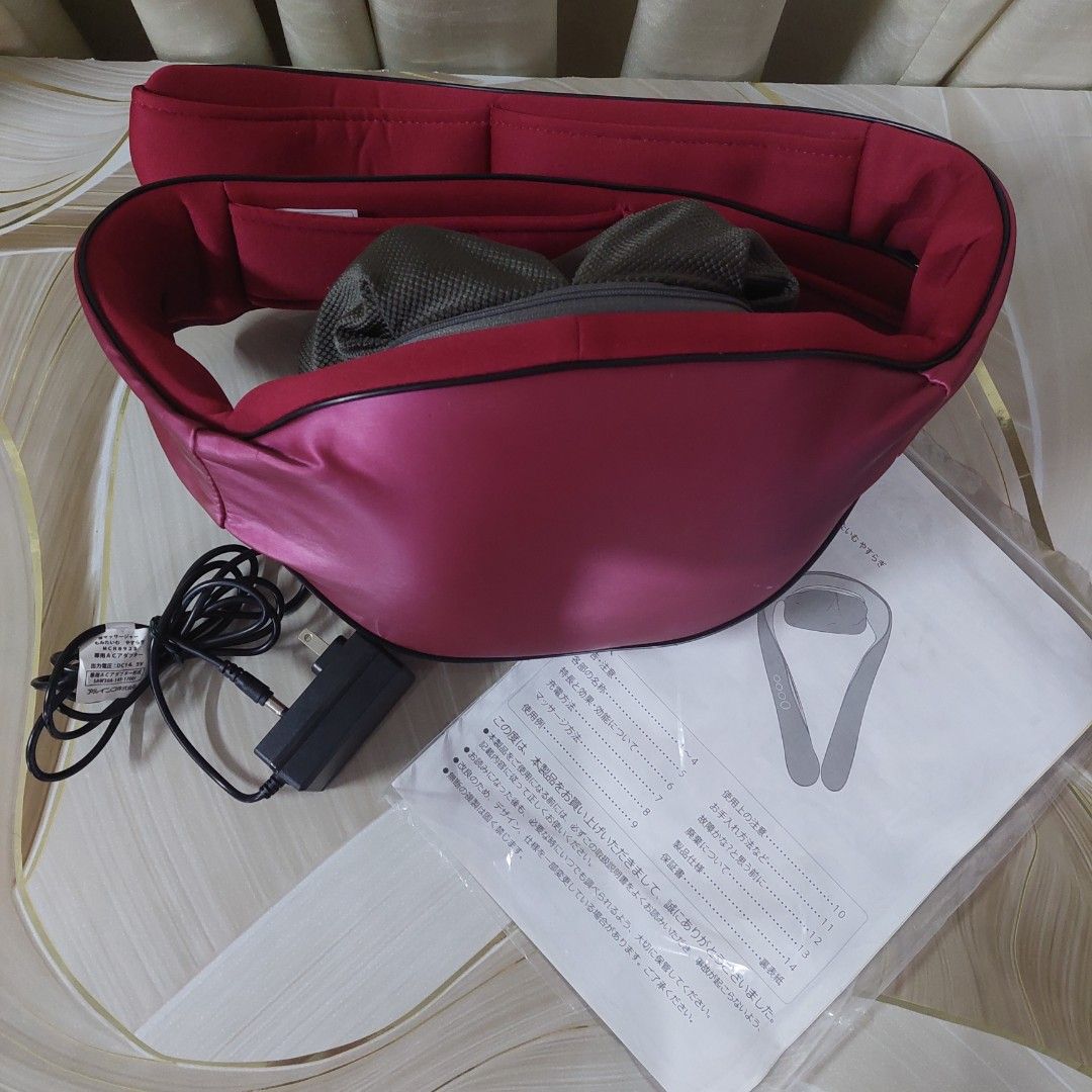 Avrela Massage Neck Massager with Heat (Category: Massage Devices) located in Taguig. Submitted by thrifthub.ph (Listing ID 1455149765, Image 1). Description: Used neck massager with heat and multiple modes. Includes adapter and manual. Relieves neck/shoulder tension. Works great, selling as I no longer need it..