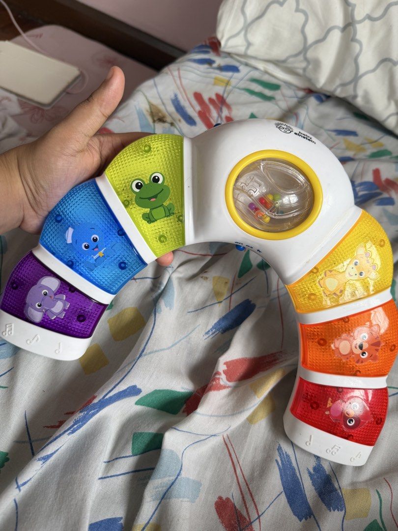 Baby Einstein Rainbow Lights & Sounds Activity Toy (Category: Infant Playtime) located in Paranaque City. Submitted by juniofrankie (Listing ID 1455170040, Image 1). Description: Baby Einstein Musical Activity Toy 🧸🎶 ₱1,200 negotiable ✨ Good working condition 🔊 Lights & sounds still working 🧼 Clean and gently used 📍 PM for details/photos RFS: No longer used by baby..