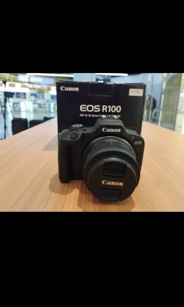 Canon EOS R100 with 18-45mm STM lens (Category: Cameras) located in General Mariano Alvarez. Submitted by mikejohn0711 (Listing ID 1455205477, Image 1). Description: 📸 Canon EOS R100 – Compact Powerhouse for Stunning Shots! Upgrade your photography game with the Canon EOS R100, the perfect entry-level mirrorless camera designed for creators, travelers, and everyday storytellers. ✨ Key Features: - 24.1MP APS-C CMOS Sensor – Crisp, detailed images