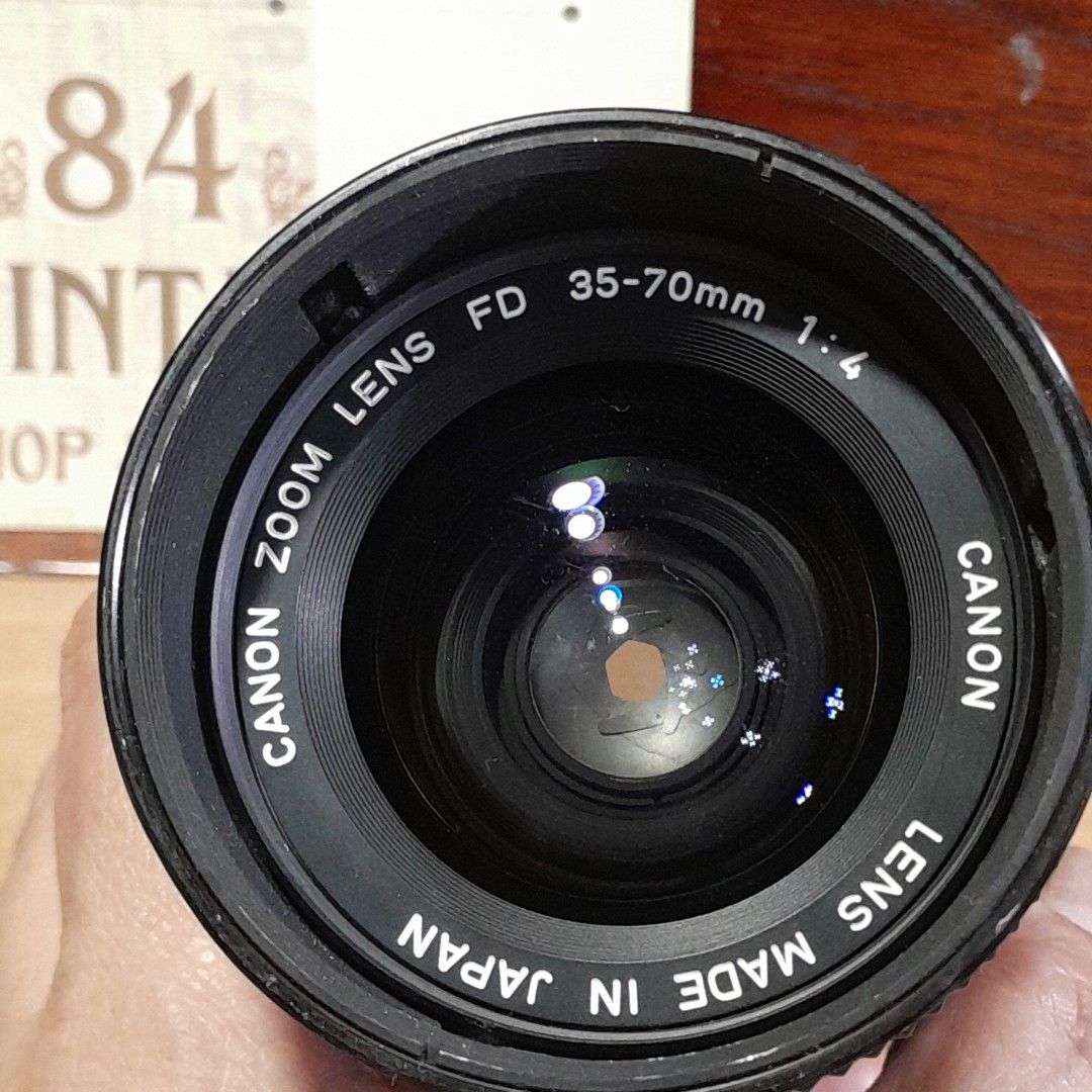 Canon FD 35-70mm (Category: Cameras) located in Las Pinas. Submitted by 84vintage (Listing ID 1455290479, Image 2). Description: Minty and Excellent working condition. one of the sharpest kitlens for Canon film cameras such as the legendary AE1, the A1 etc... Actual photos posted. Please examine them carefully as they are part of the description. --📌 MUST READ Before Dealing with us 📌-- ⚠️Price is posted. No lowballs please. ⚠️Vintage items are
