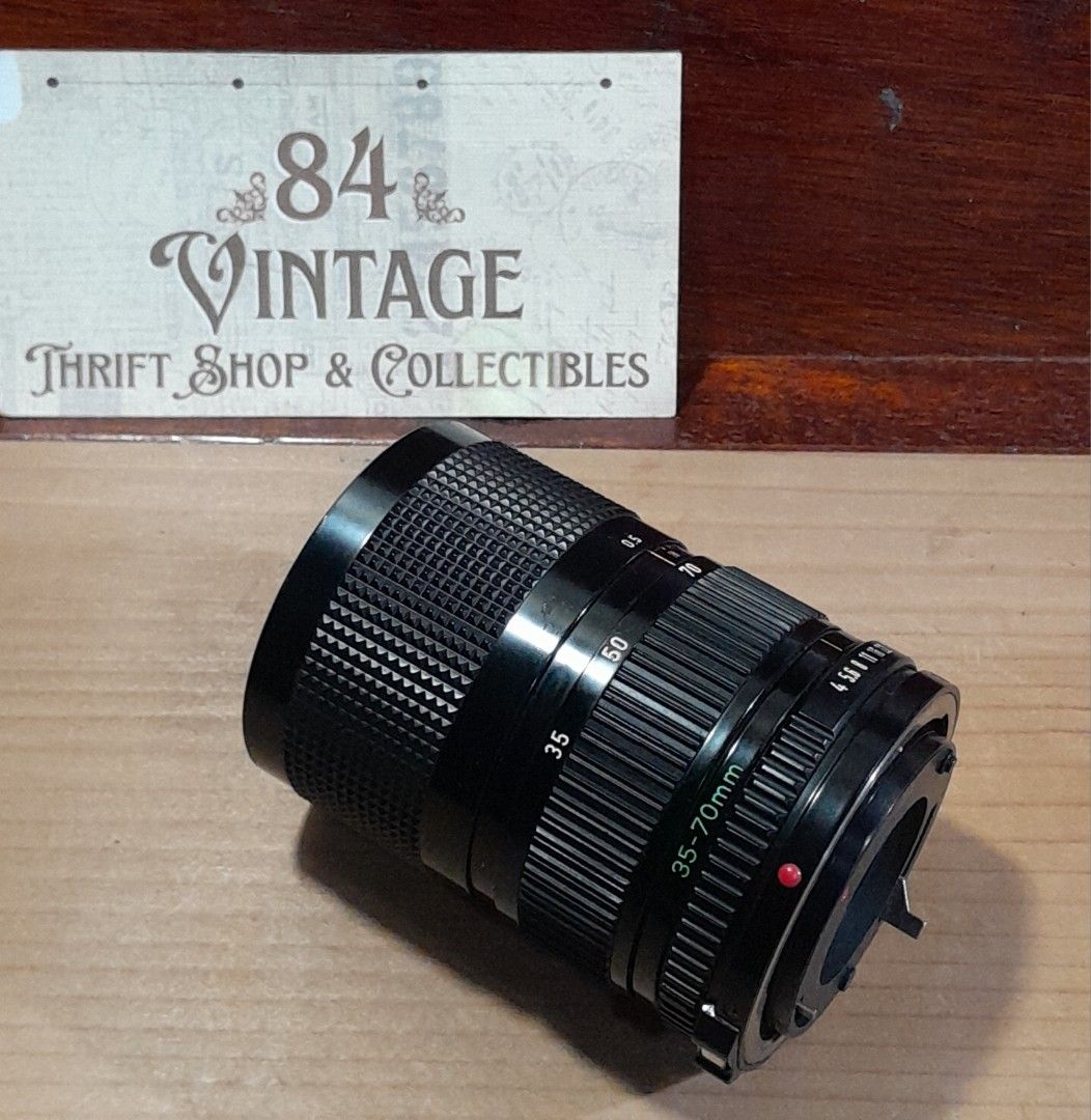 Canon FD 35-70mm (Category: Cameras) located in Las Pinas. Submitted by 84vintage (Listing ID 1455290479, Image 1). Description: Minty and Excellent working condition. one of the sharpest kitlens for Canon film cameras such as the legendary AE1, the A1 etc... Actual photos posted. Please examine them carefully as they are part of the description. --📌 MUST READ Before Dealing with us 📌-- ⚠️Price is posted. No lowballs please. ⚠️Vintage items are