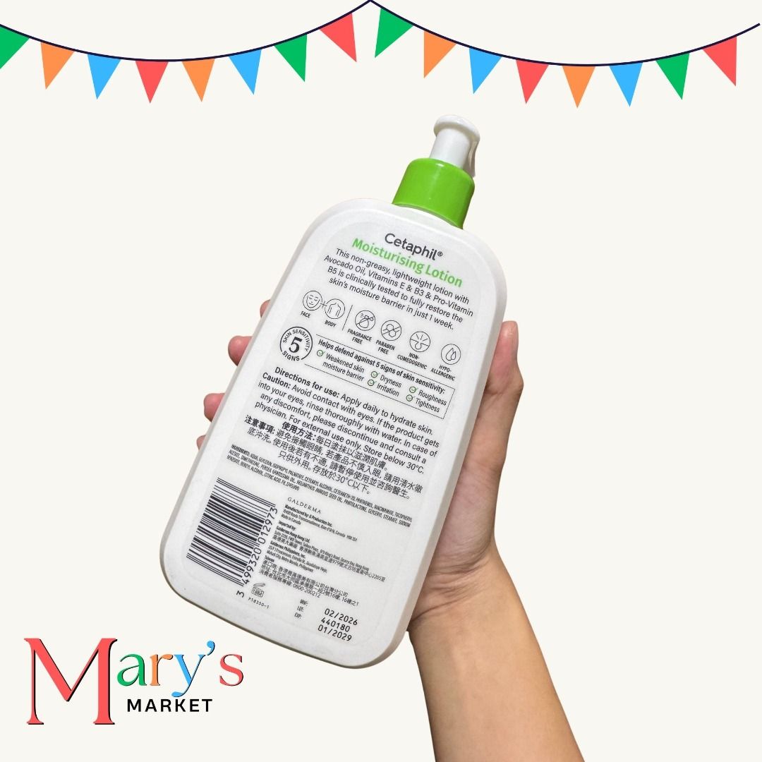 CETAPHIL Moisturizing Lotion (Category: Body Care) located in Taguig. Submitted by marysmarket (Listing ID 1455312192, Image 2). Description: Retails for ₱1,529. Also available as a set with gentle skin cleanser, please check my other listings! CETAPHIL Moisturizing Lotion 473ml For Dry and Sensitive Skin Cetaphil Moisturizing Lotion is a lightweight moisturizer formulated with Vitamins B3, B5, and glycerin to replenish the skin',s moisture barri