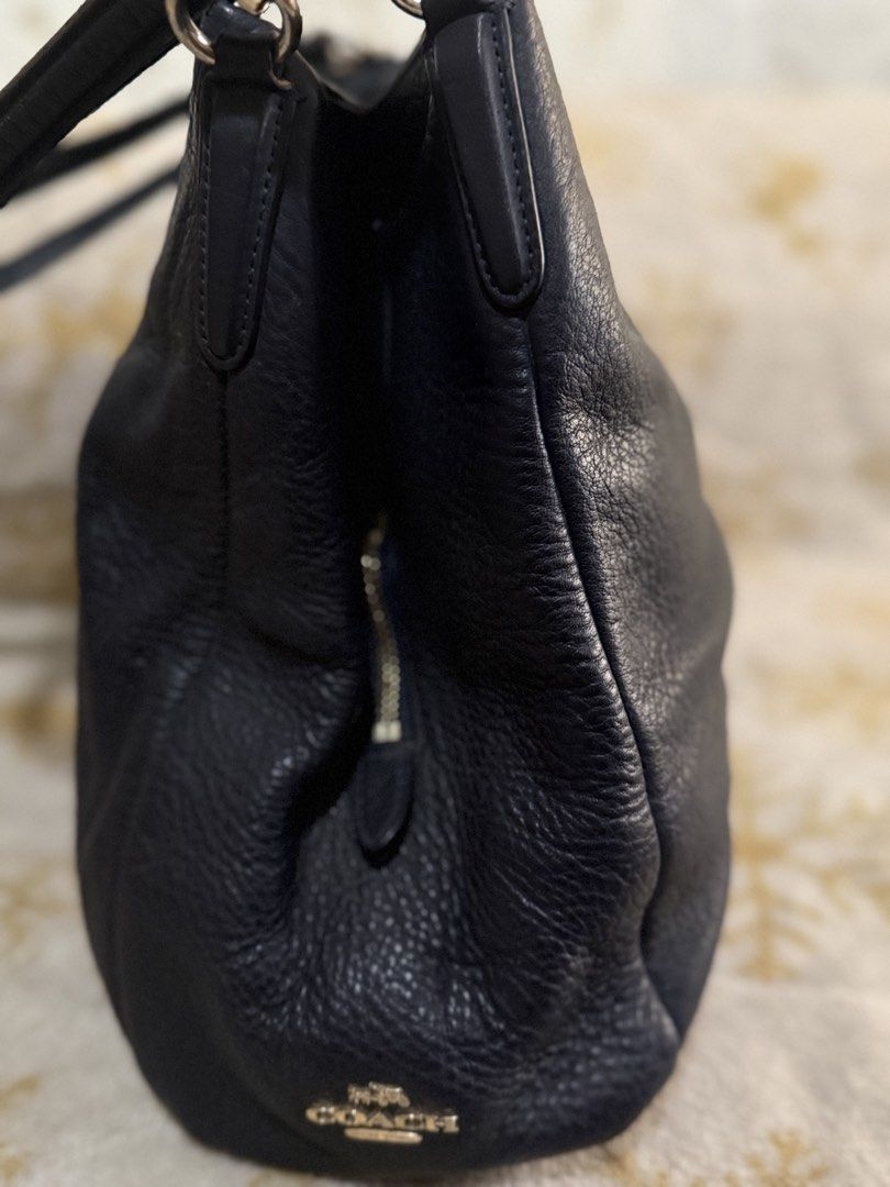 Auth Coach Leather hobo Bag (Category: Luxury Bags & Wallets) located in Manila. Submitted by handpickedbycox (Listing ID 1455226211, Image 2). Description: 📌 Authentic Coach bag - Made with premium materials - Excellent craftsmanship and attention to detail - Designed for lasting quality - Color: Black - with signs of used ❌No COD/COP.