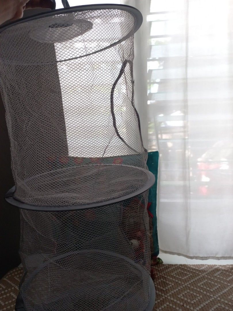 Collapsible Mesh Laundry Hamper with Handles (Category: Laundry Baskets) located in Naga. Submitted by greatchance (Listing ID 1455210164, Image 2). Description: - Collapsible mesh laundry hamper - Multiple compartments for sorting - Easy-carry handles - Folds flat for convenient storage - Lightweight and portable - Ideal for small spaces - Perfect for organizing laundry or toys.