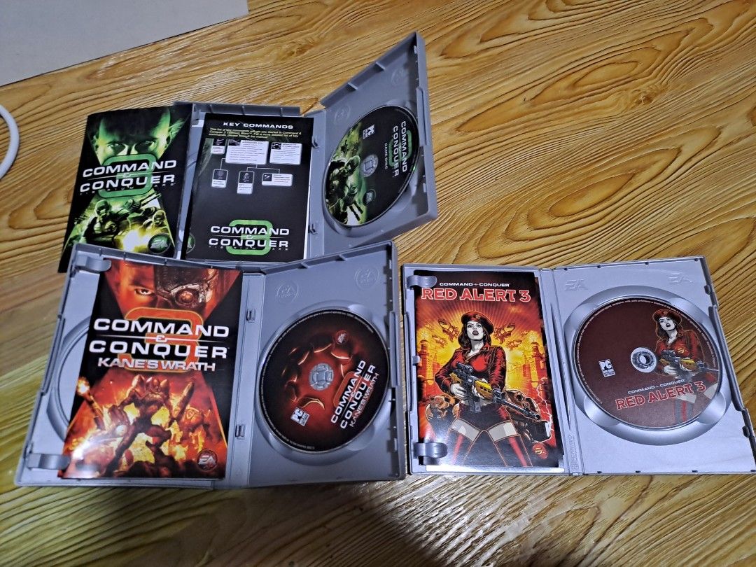 Command & Conquer PC Games Bundle (Category: PlayStation) located in Las Pinas. Submitted by cobieshop (Listing ID 1455288743, Image 3). Description: -LOT SALE! - Command & Conquer PC Game Bundle - Includes: Tiberium Wars, Red Alert 3, and Kane's Wrath expansion pack - All discs come in their original cases - Classic real-time strategy (RTS) games for PC - Perfect addition to your gaming collection.