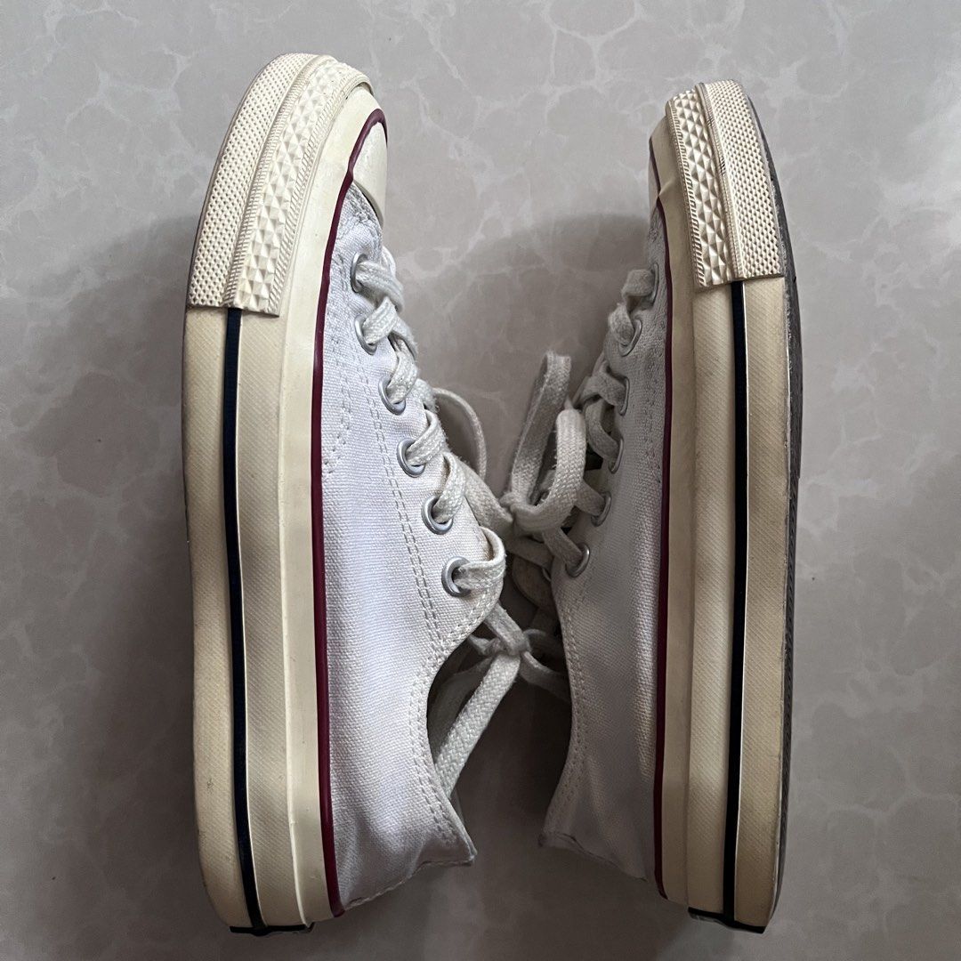 Converse Chuck Taylor All Star 70 (Category: Sneakers) located in Cavite. Submitted by keenshop (Listing ID 1455222605, Image 3). Description: Size: 36 Women Color: Beige (Cream) - The sole is slightly yellowish, but it can be lightened with bleach - Has visible stains, but they can be removed by washing No flaws (good condition AS IN!!!) With box but not it’s original box Authentic ✅✅ .