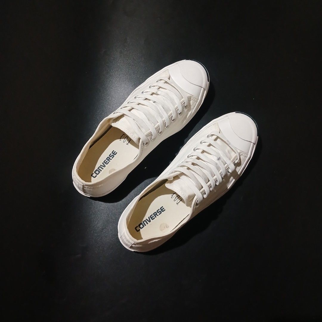 Converse Jack Purcell White Canvas Low Top Sneakers (Category: Sneakers) located in Cagayan de Oro. Submitted by sapatos_series (Listing ID 1455253486, Image 3). Description: CØNVĒRSĒ JACK PŪRCEĹĹ 🔥 good condition us8.5 eur41.5 26.5cm 850.