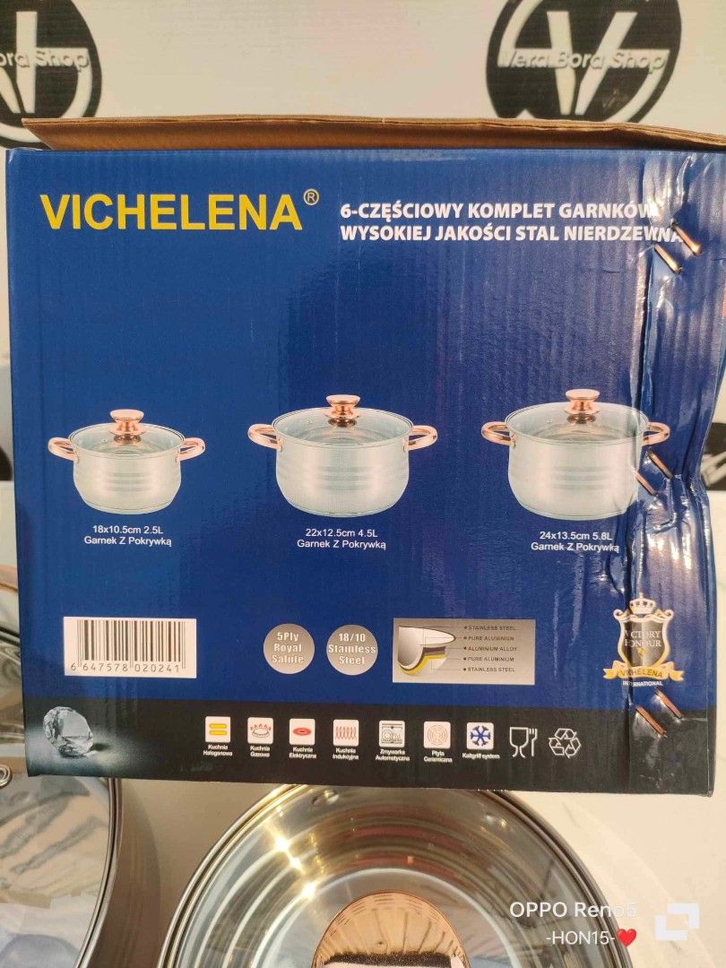 COOKWARE SET (Category: Cookware & Accessories) located in Manila. Submitted by dolorchris69891 (Listing ID 1455187826, Image 2). Description: COOKWARE SET ZILLINGGER 4300 php VICHELENA 2200 php ZEPTER ✅12pcs 3300 php ✅19pcs 4400php DESSINI 3000 php (.
