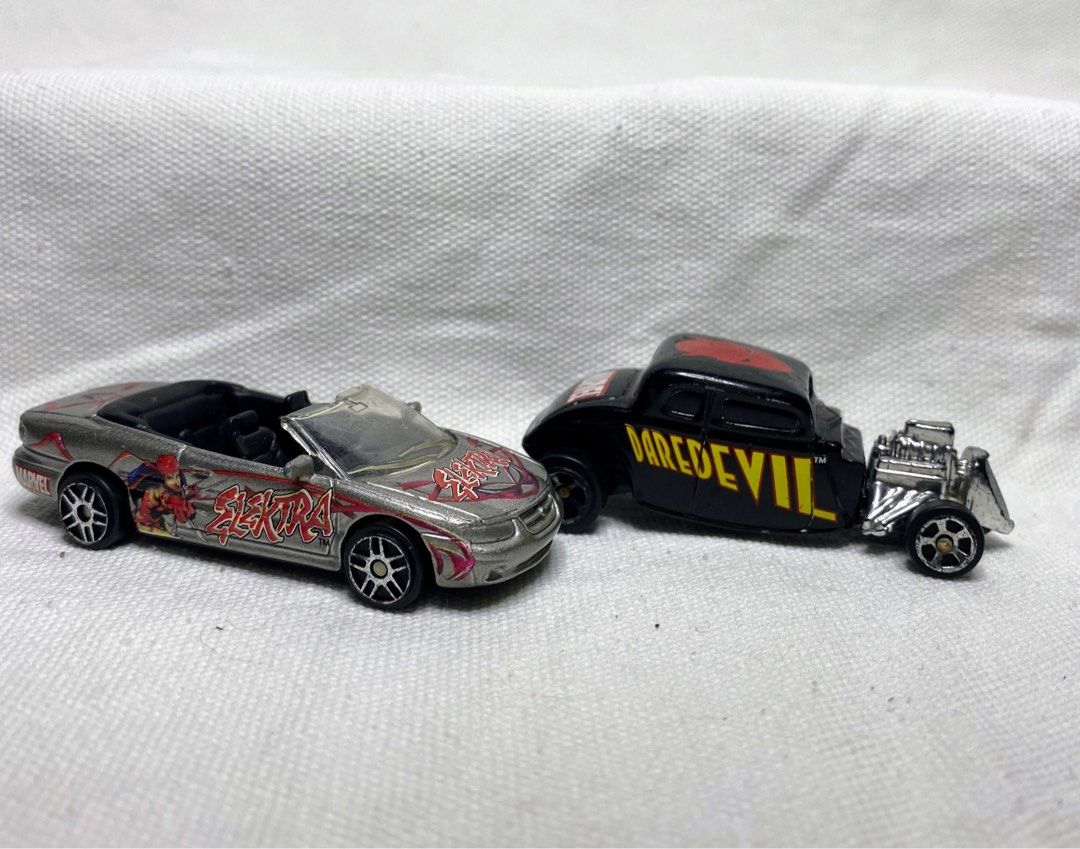 Daredevil and electra die cast (Category: Vehicle & Diecast Models) located in Angeles City. Submitted by noagrace (Listing ID 1455171047, Image 1). Description: Maisto 2003 Daredevil and electra 2pcs set for P150.