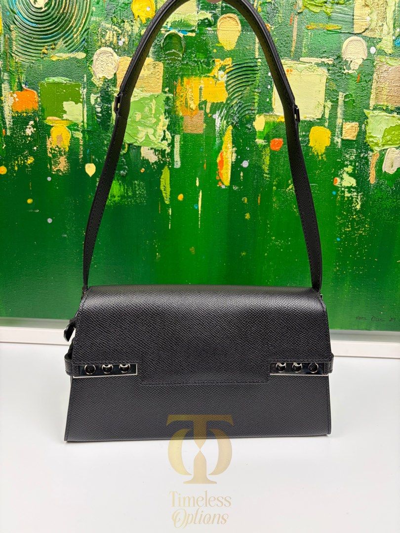 DELVAUX TEMPETE TO GO (Category: Luxury Bags & Wallets) located in Mabalacat. Submitted by to_ph (Listing ID 1455302157, Image 1). Description: ✨AVAILABLE✨ DELVAUX TEMPETE TO GO Best Price ₱160,000 Condition: Excellent 9/10 Description: Alpina Calf/ color black/ small size Hardware: Palladium Hardware Inclusions: box,dust bag, mirror .