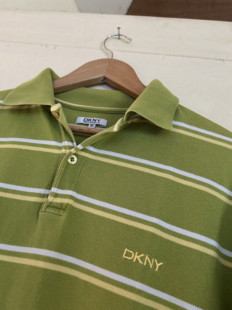 DKNY POLO SHIRT (Category: Tshirts & Polo Shirts ) located in Cagayan de Oro. Submitted by _tstudiooo (Listing ID 1455319816, Image 3). Description: Size L (16) 25.5 L 19.5 W Color 9.5/10 Condition 9.5/10 Issue: faded line .