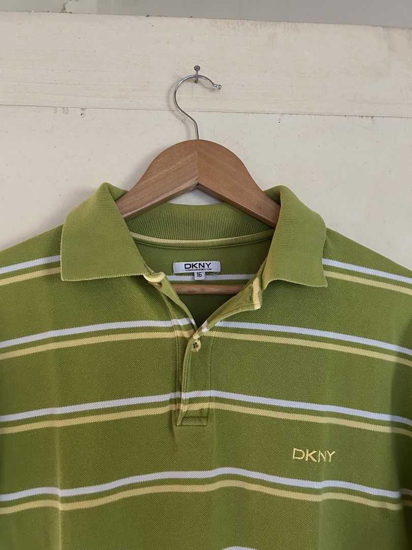 DKNY POLO SHIRT (Category: Tshirts & Polo Shirts ) located in Cagayan de Oro. Submitted by _tstudiooo (Listing ID 1455319816, Image 2). Description: Size L (16) 25.5 L 19.5 W Color 9.5/10 Condition 9.5/10 Issue: faded line .