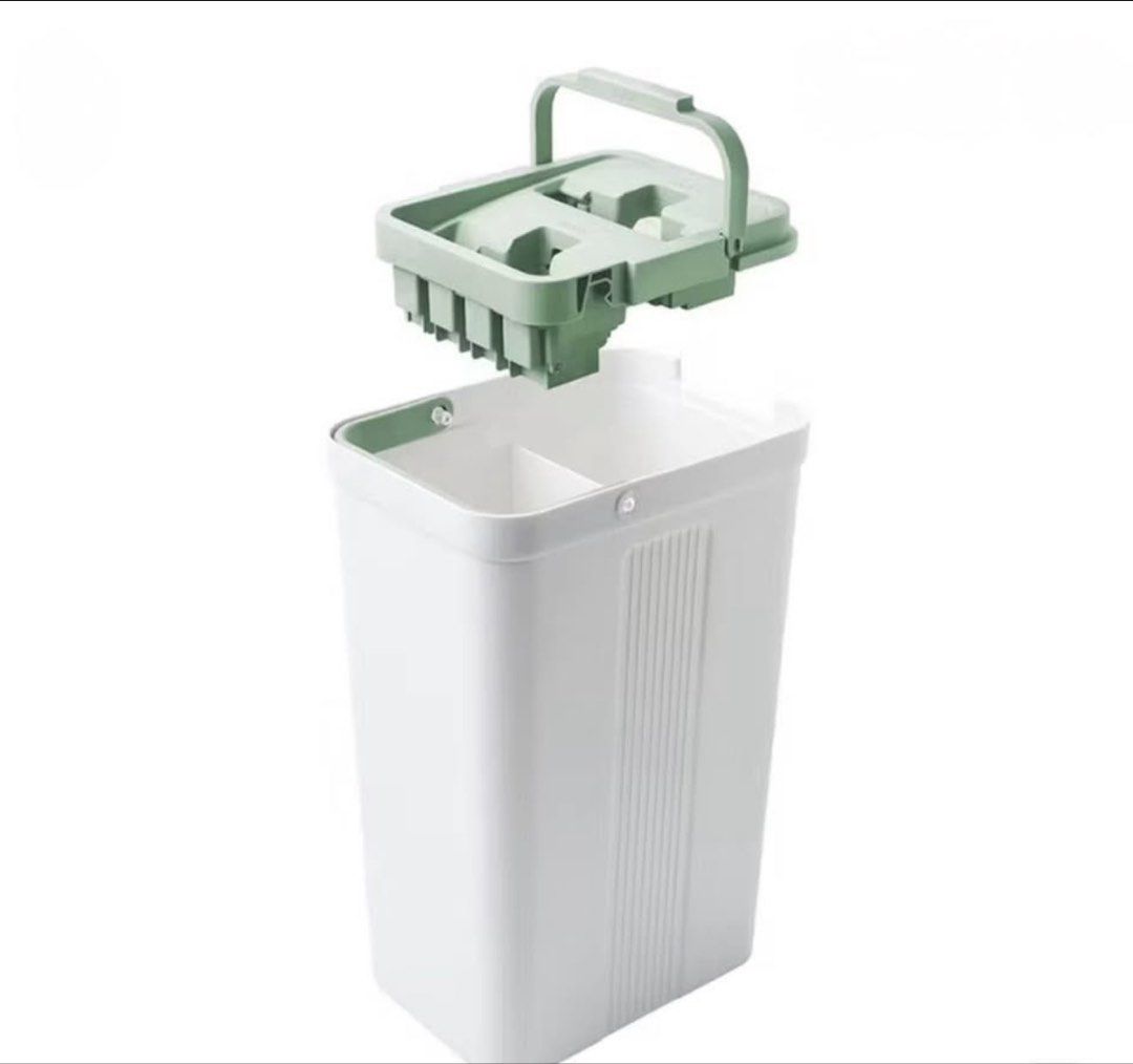 Dual Compartment Mop Bucket with Mop - Scotch Brite (Category: Cleaning Tools & Supplies) located in Manila. Submitted by sashariefries (Listing ID 1455226954, Image 1). Description: - Includes a dual-compartment bucket with a handle for easy carrying. - Comes with a flat mop featuring a long metal handle. - Bucket separates water for rinsing and wringing, making cleaning efficient. - Ideal for quick and easy cleanups around the house..